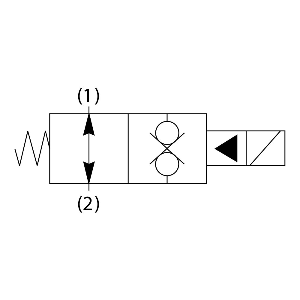 GS048600N - 2 Way Poppet Type Bi-Directional Solenoid Valve | Parker NA