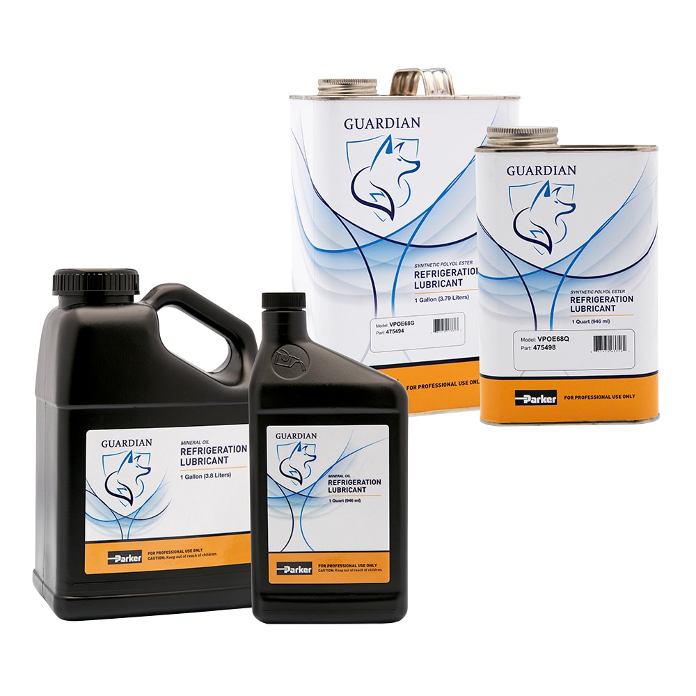 Parker Virginia Lubricants, Vacuum Pump Oils, and Oil Test Kits