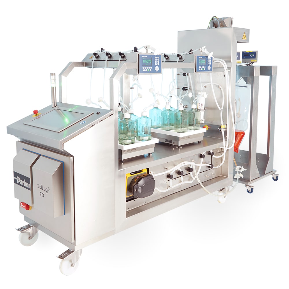 Automated Bioprocessing System for Bulk  Filtration and Dispense - SciLog FD