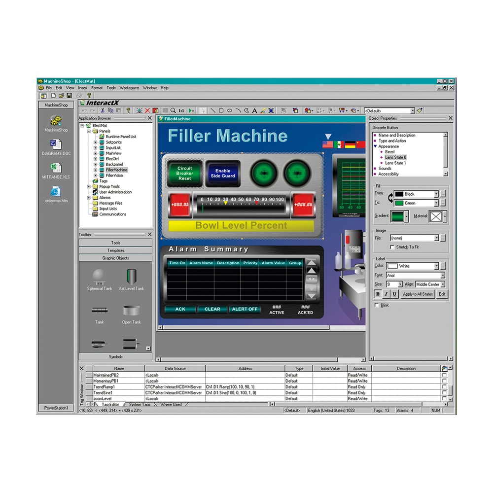 InteractX 4.0 - Windows Supervisory HMI Software