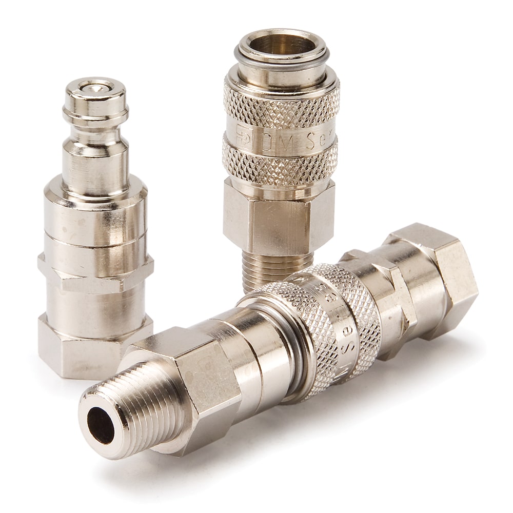 Miniature Size, Double Shut-off, Push to Connect Quick Couplings - DM Series