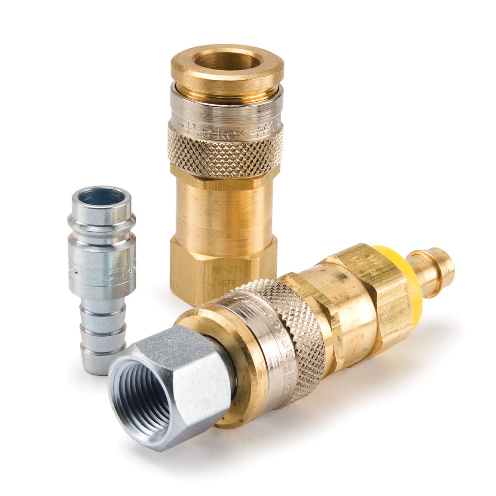 High Flow, Push to Connect, Air Tool & Breathing Air Quick Couplings (pneu) High Flow European Interchange - RF Series Couplers